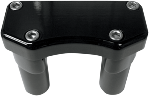 Drag Specialties Handlebar Riser & Top Clamp Kit - 3" - Buffalo - Black