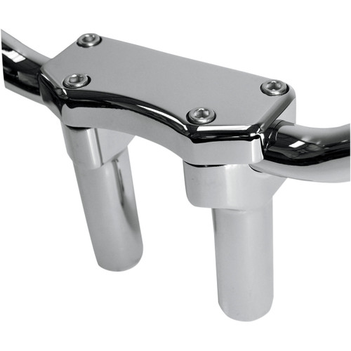 Drag Specialties - Handlebar Riser & Top Clamp Kit - 4" - Buffalo - Chrome