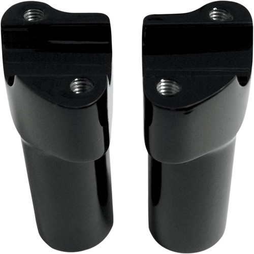 Drag Specialties - Handlebar Riser & Top Clamp Kit - 4" - Buffalo - Black