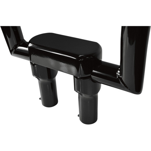 LA Choppers #LA-7442-04B - Solid Handlebar Riser & Top Clamp Kit - 4" - Black