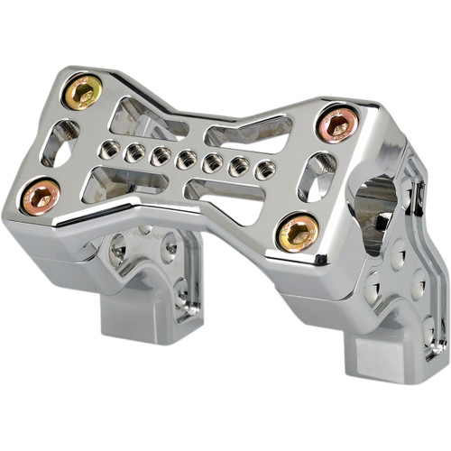 Joker Machine #03-866-1C - Bridge Handlebar Riser Kit - Pullback - Chrome