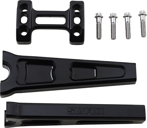 Slyfox #TM-SLY6 - Handlebar Riser Kit - Straight - 1" Clamping - 8" Rise - Black