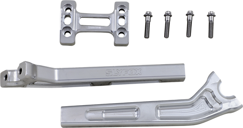 Slyfox #TM-SLY13 - Handlebar Riser Kit - Pullback - 1" Clamping - 10" Rise - Raw