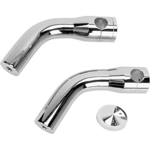 Accutronix #HRP1356-C - Elite Custom Billet Aluminum Risers - Pullback - 6" - Chrome