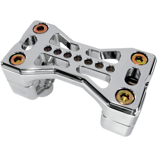 Joker Machine #03-861C - Series 900 Handlebar Clamp Assembly - Harley Davidson - Chrome