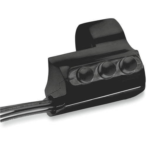 Performance Machine (PM) #0062-2032-B - Contour Billet Handlebar Switch - Right Side - Three Button - Black