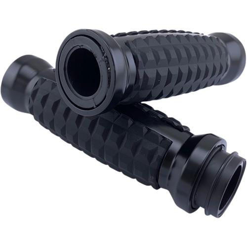 Drag Specialties - Grenade Grips - TBW - Matte Black