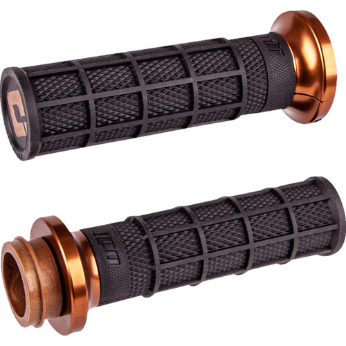 ODI #V31HCW-BZ-Z - Hart-Luck Signature V-Twin Lock-On™ Grips - Cable - Black/Bronze