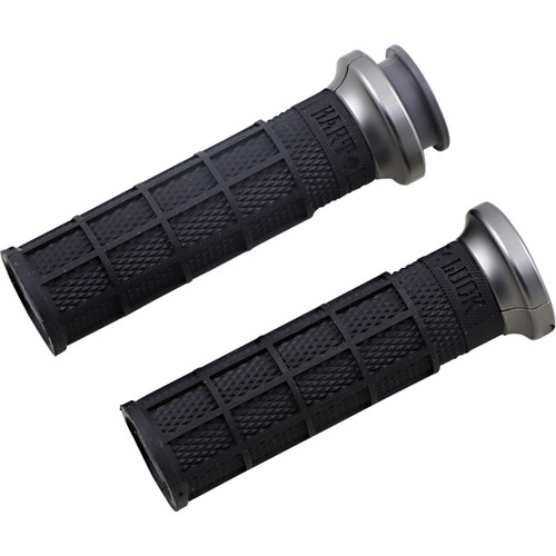 ODI #V31ITW-BH-H - Hart-Luck Signature V-Twin Lock-On™ Grips for Indian - Black/Graphite