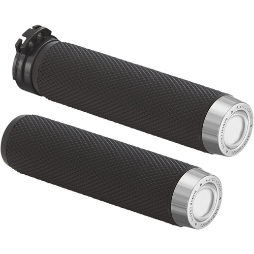 Rough Crafts #RC-500-001 - Grips - Knurled - Cable - Chrome