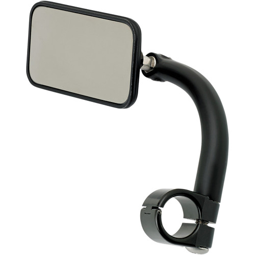 Biltwell #6502-201-101 - Mirror - Utility - Side View - Rectangle - Clamp-On - Black - 1"
