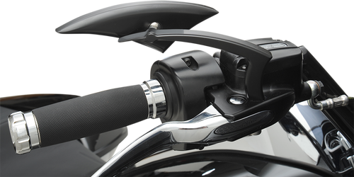 Bagger Nation #PYO:PMP-B - Mirrors - Power - Side View - Teardrop - Black - Pair