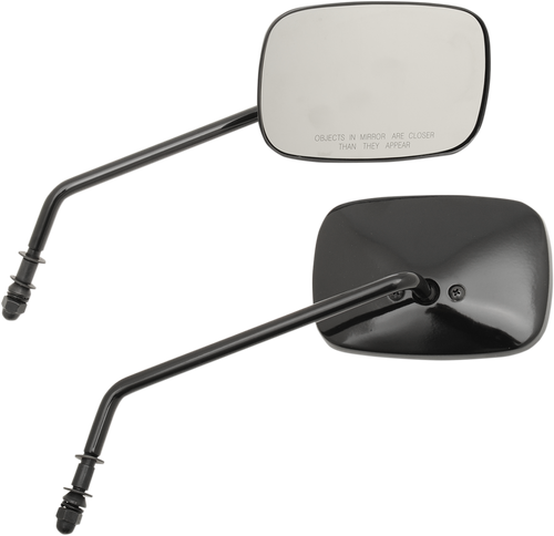 Rectangle Mirrors - Long - Black