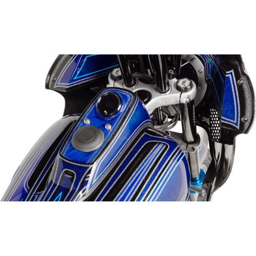 Drag Specialties - Gas Cap - Vented Pop-Up - Black Wrinkle