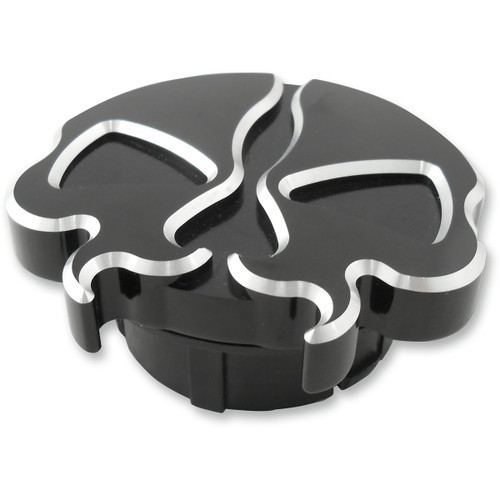 Drag Specialties - Gas Cap - Dummy - Split Skull - Black