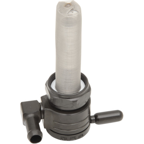 Golan Products #76-312F-BLK - "Click-Slick" Fuel Petcock - Forward - Black - 22mm