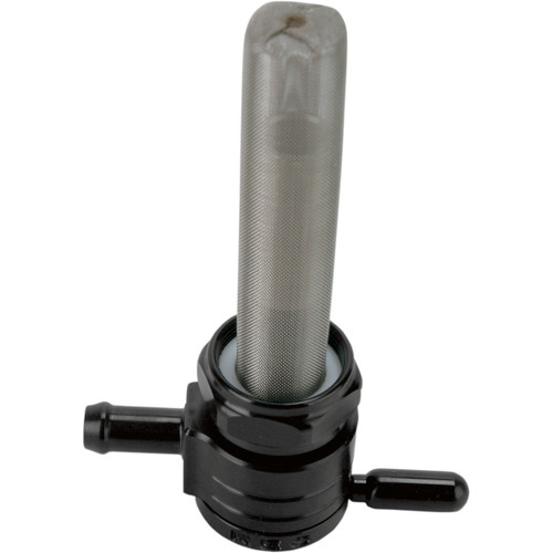 Golan Products #76-312S-BLK - "Click-Slick" Fuel Petcock - Straight - Black - 22mm