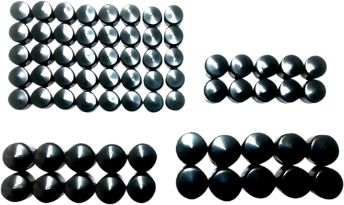 Engine Bolt Covers - Black - M8