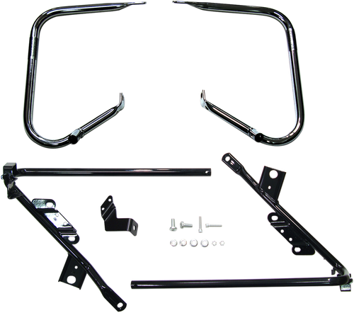 Saddlebag Support Brackets - Black - 09-13FLT
