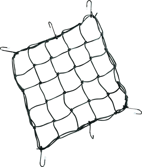 Cargo Net - 15" x 15" - 6 Hook - Black