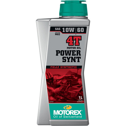 Motorex #308252 - Power Synt 4T Engine Oil - 10W-60 - 1L
