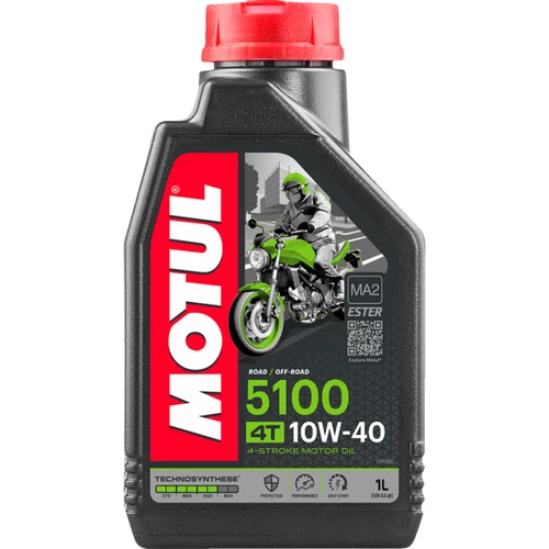 Motul #104066 - 5100 4T Synthetic Blend Oil - 10W-40 - 1L