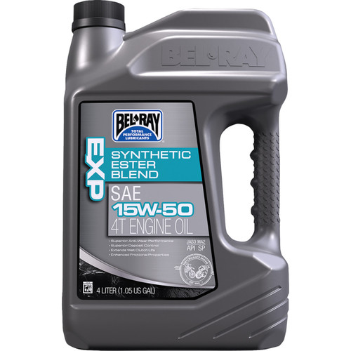 Bel-ray #99130-B4LW - EXP Synthetic Blend 4T Oil - 15W-50 - 4L