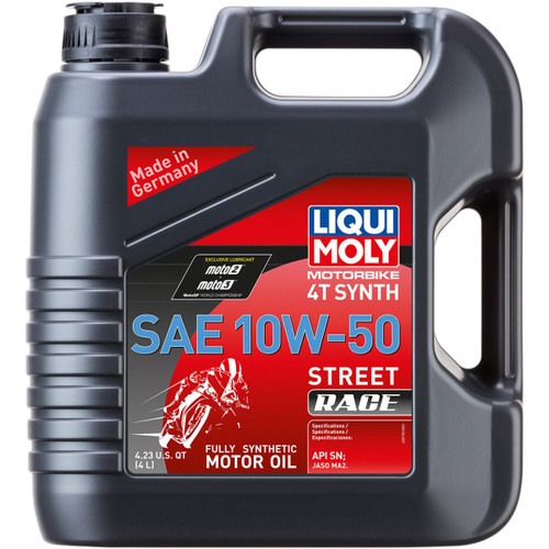 Liqui Moly #20068 - Street Race Synthetic 4T Oil - 10W-50 - 4L