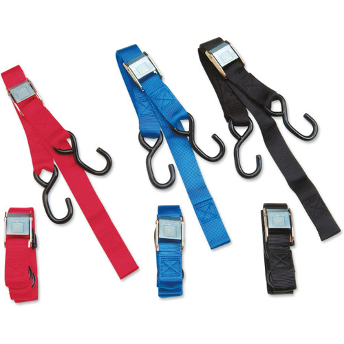 Parts Unlimited - Cam Buckle Tie-Down - 1" x 5-1/2' - Red