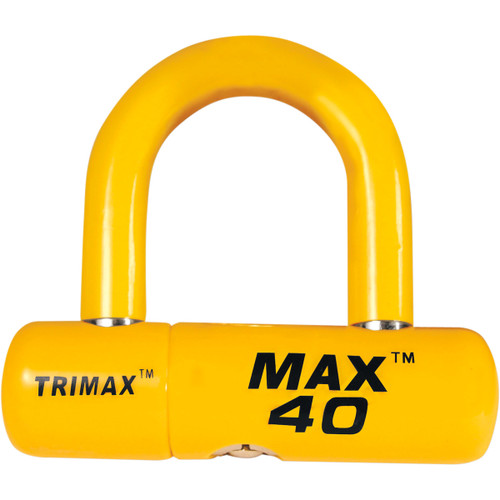 Trimax #MAX40YL - Max 40 U-Lock - Disc/Cables - Yellow