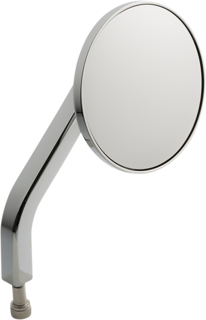 No. 7 Solid 3-1/4" Round Mirror - Chrome - Right