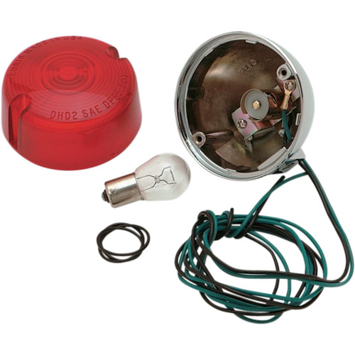 Chris Products #8407R - Rear Turn Signal Assembly - Red - Single Filament