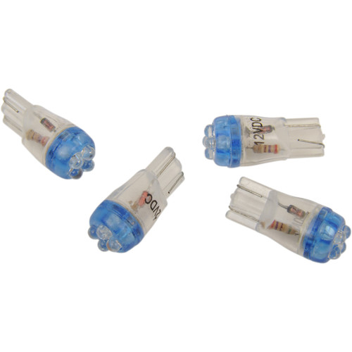 Drag Specialties - Mini Wedge LED Bulbs - Blue