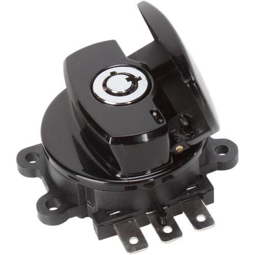 Drag Specialties - Side Hinge Ignition Switch - Gloss Black