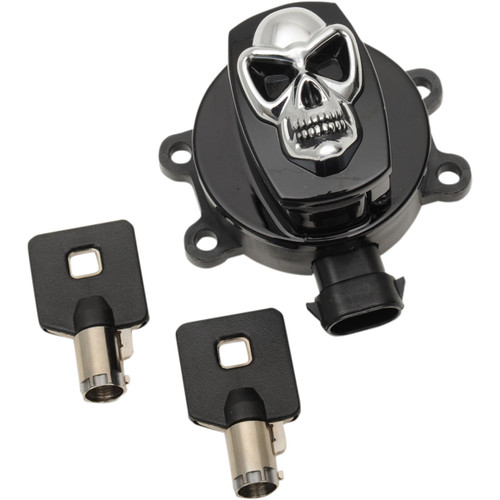 Drag Specialties - Ignition Switch - Skull - Black