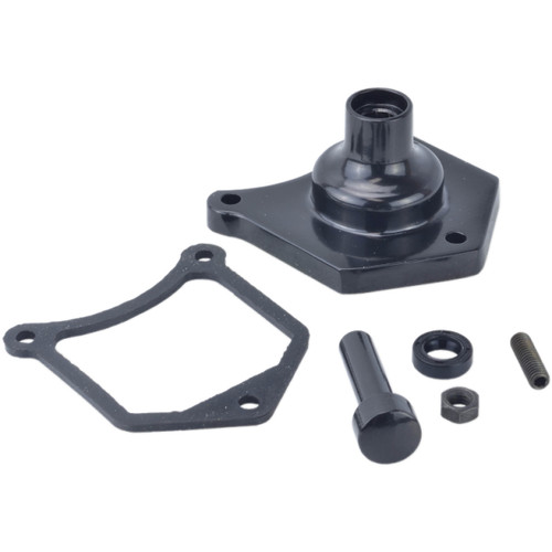 Drag Specialties - End Cover - Solenoid/Starter Button - Gloss Black