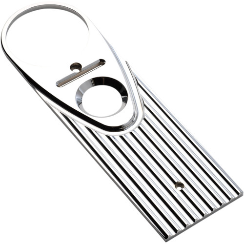 Joker Machine #04-20-3 - Road King Dash Panel - Finned - Chrome