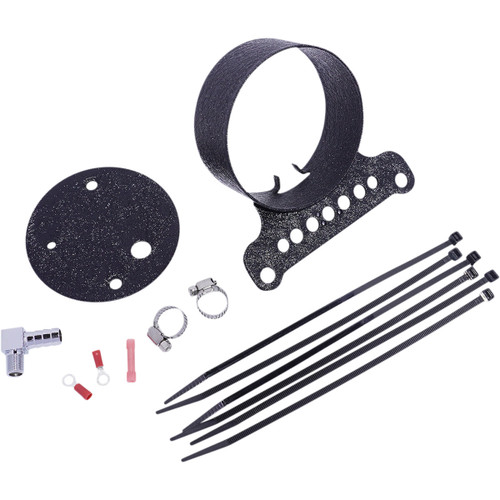 Drag Specialties - Single Gauge Bracket - Wrinkle Black