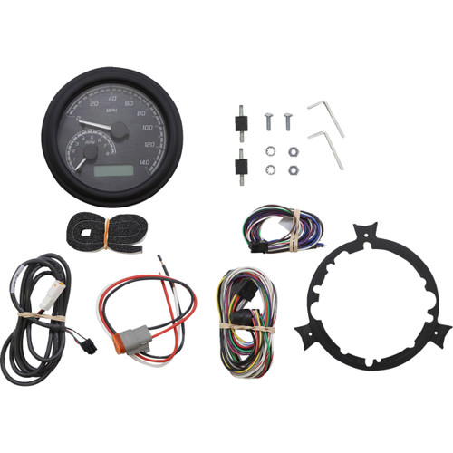 Dakota Digital #MVX-2002-KG-K - MVX Series Analog Gauge System - Black/Gray/Black