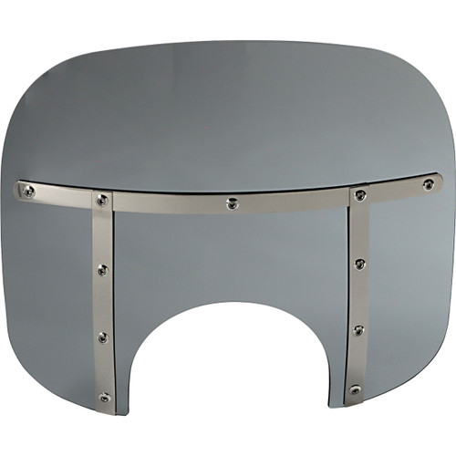 Memphis Shades #MEM35112 - Fats Windshield - 13" - Headlight - Black Smoke