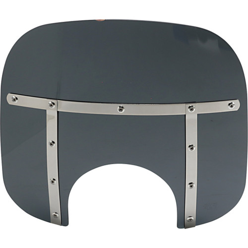 Memphis Shades #MEM35110 - Fats Windshield - 13" - Headlight - Dark Black Smoke