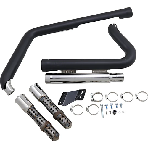 Cobra #6711B - 909 Exhaust - Black - '12-'17 Softail