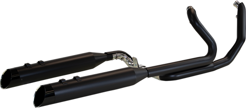 2:2 Exhaust with 4.5" Muffler - Black - FL