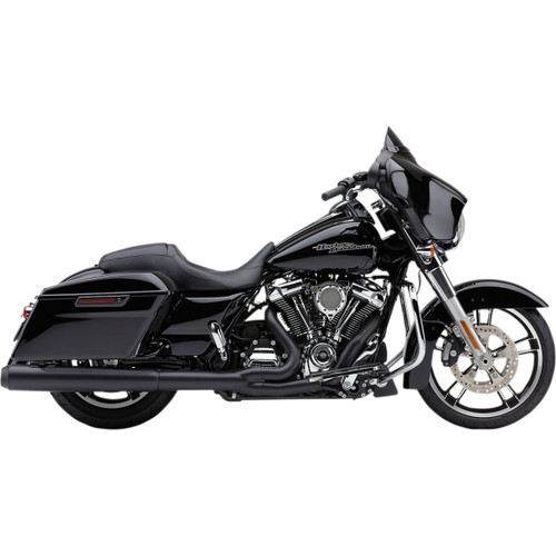 Cobra #6451RB - Powr-Flo 2:1 Exhaust - Black - '17-'20 FL