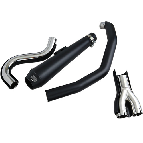 Cobra #6485B - El Diablo Exhaust - Black - '88-'06 Softail