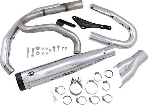 2:1 Exhaust for M8 Softail - Chrome