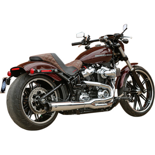 S&S Cycle #550-0847B - 2:1 50 State Exhaust for M8 Softail - Chrome