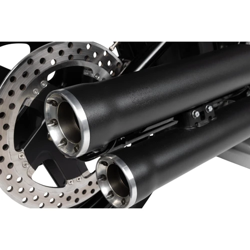 Cobra #6057B - RPT Slip-On Mufflers - 3" - Raven Black - M8 Softail