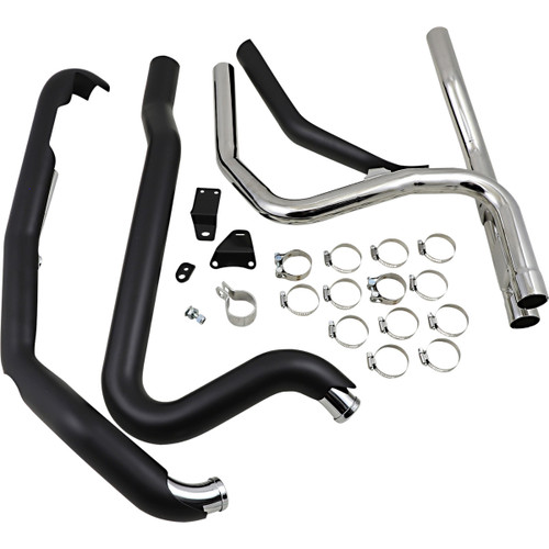 Cobra #6254RB - Powerport Dual Headpipes - Black