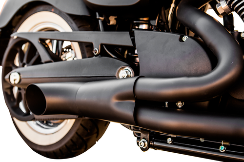 Trask #TM-3034BK - Hot Rod 2:1 Exhaust - Black - Victory